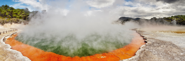 geotermální prameny Rotorua