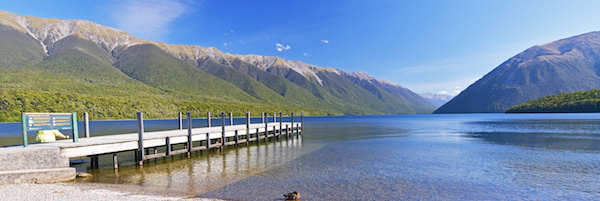 Nelson Lakes na Novém Zélandu